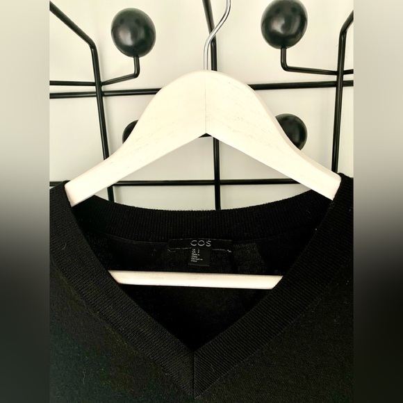 COS Merino Vneck black S - Picture 3 of 3